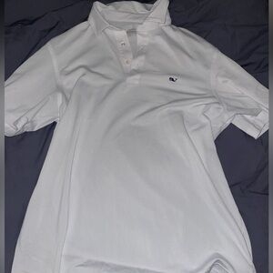 Vineyard Vines Men’s White Polo (Size Large)
